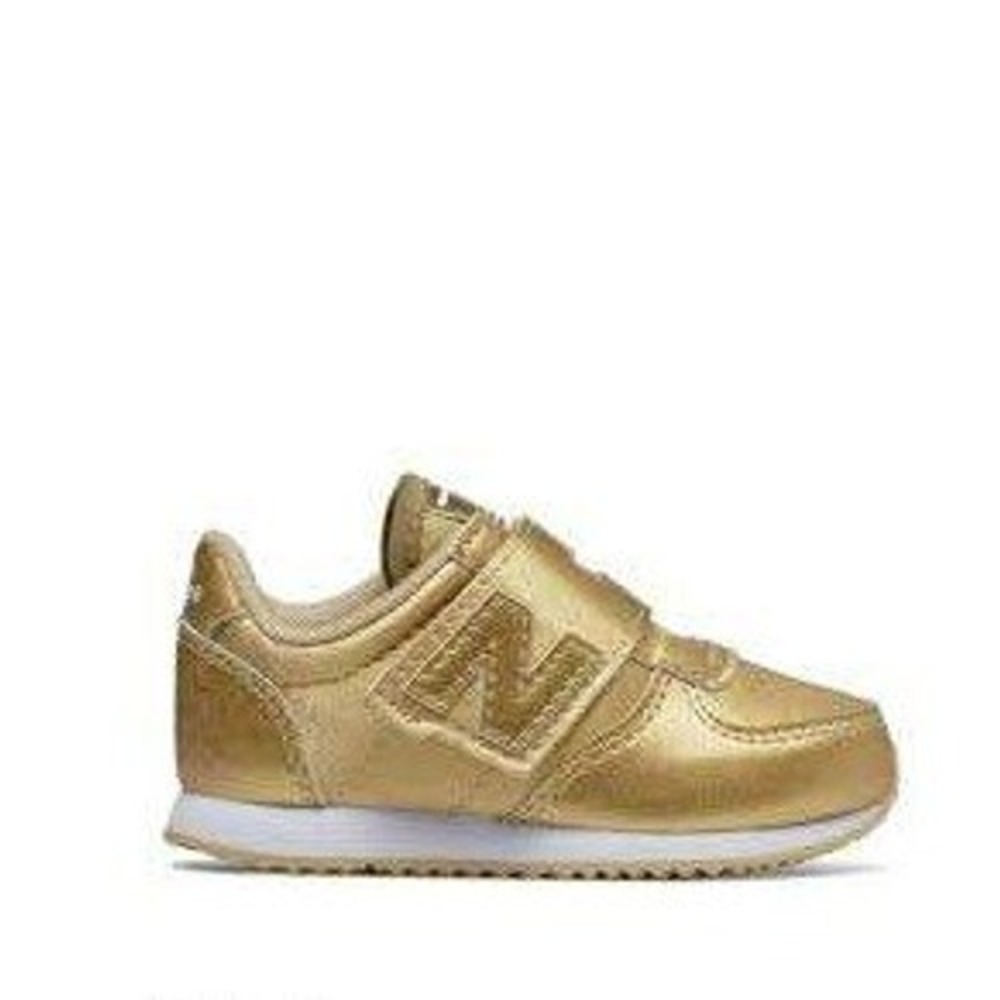 New Balance 410 Kids Toddler Sneakers Gold Hook‎ and Loop Shoes - Size 1
